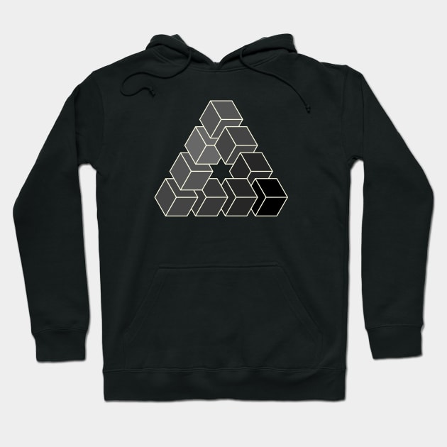 Penrose Noir Hoodie by FirstPlanetDesigns